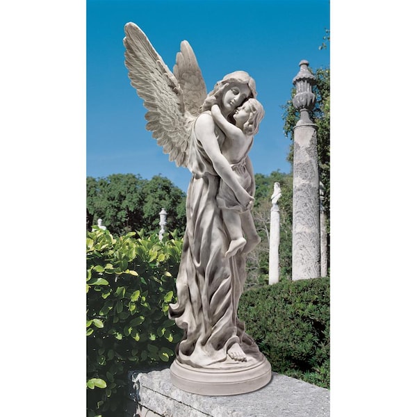 Bikiiu Solar Garden Outdoor Statues Lights, Resin Angel